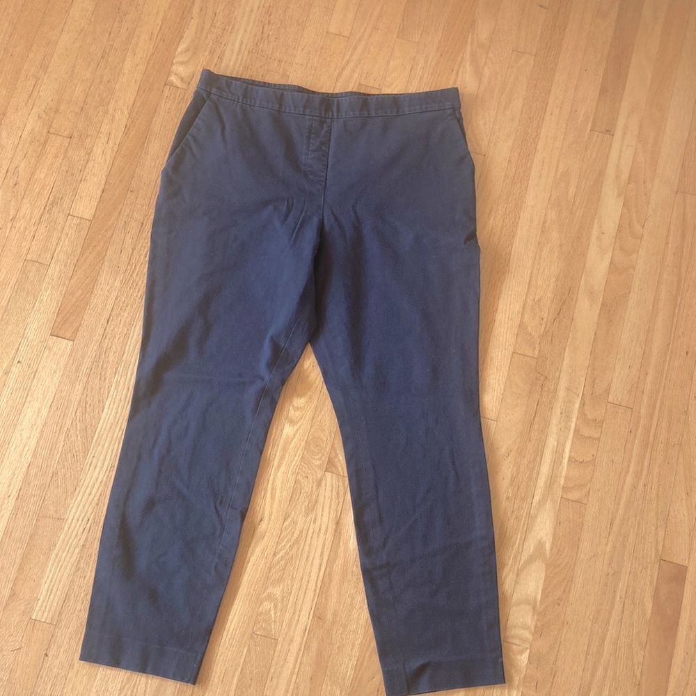 Theory Blue Cropped Pixie Pant Size 12